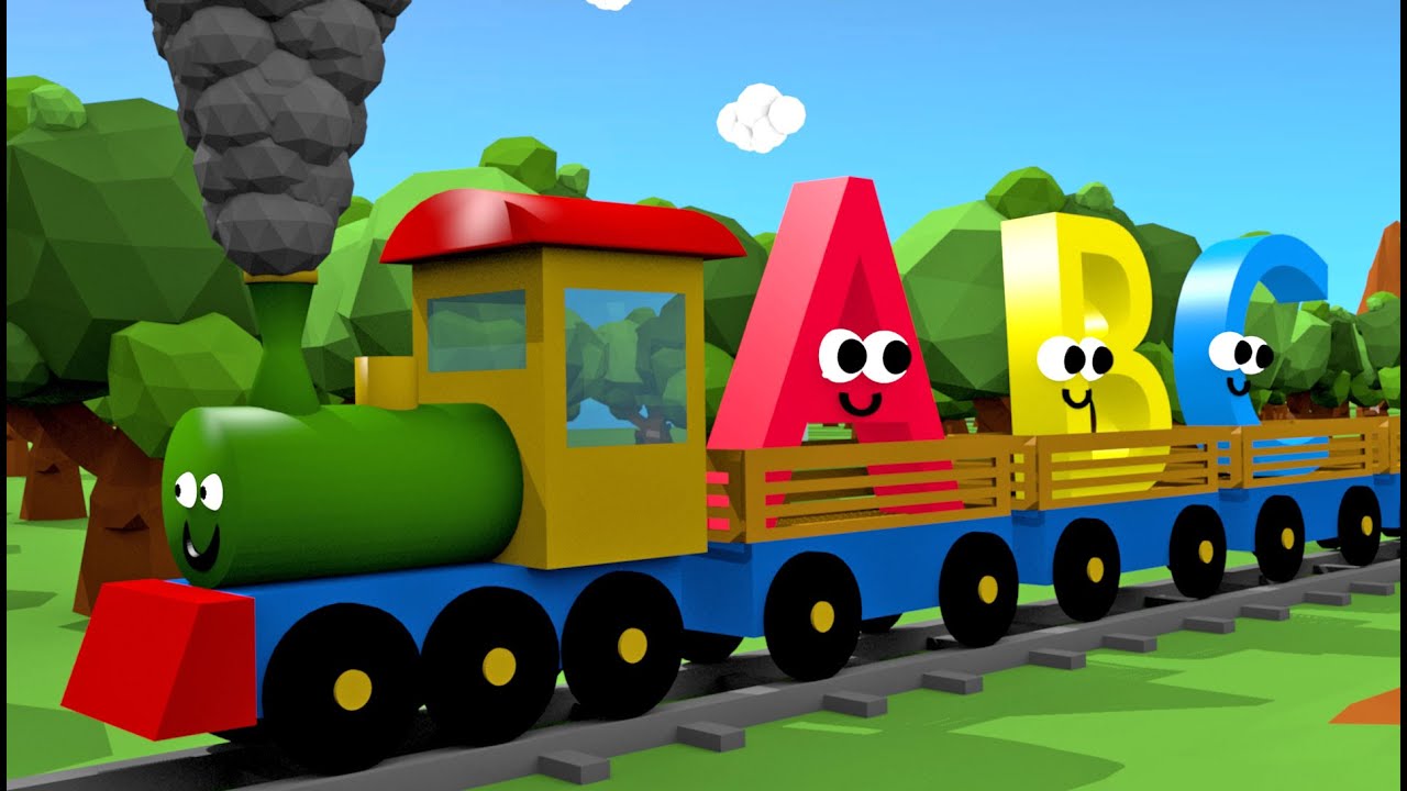 Alfabet dla dzieci - Pociąg 3D | CzyWieszJak