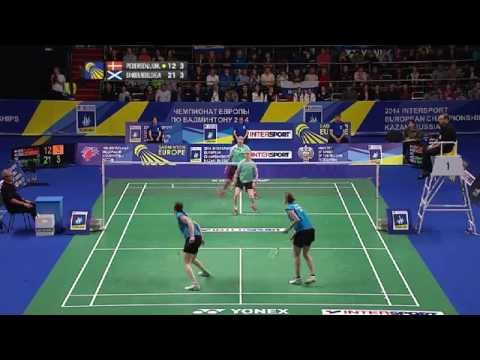 Bankier on Her Knees in a Fabulous Rally - 2014 INTERSPORT European Championships 1/2 Final