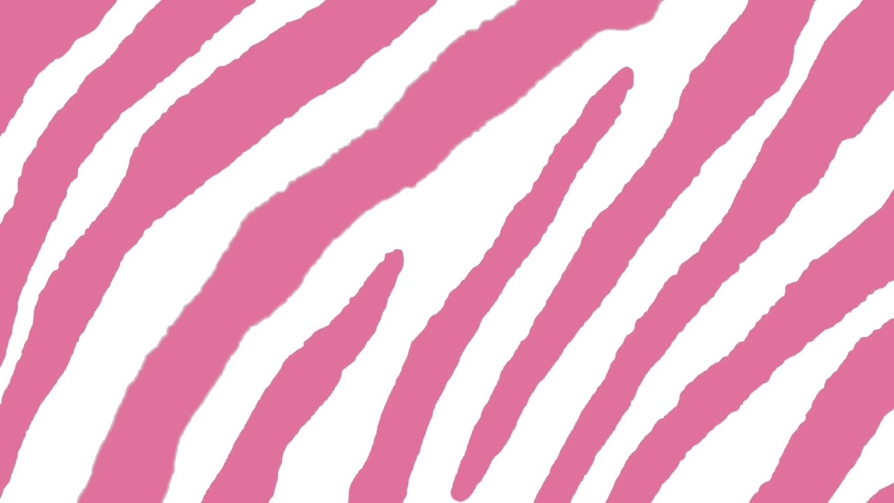 Zebra Pink Aesthetic Loop – 1 Hour Y2K Print Screensaver