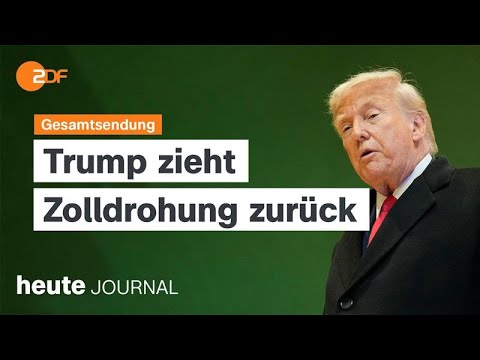 heute journal vom 21.01.2026 Grönland, Klingbeil lobt klare europäische Haltung, Mercosur-Abkommen