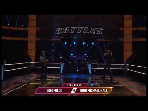 Joei Fulco VS Todd Michael Hall Battle Round - The Voice - “Simply The Best”
