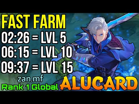 Fast Farming Alucard 9 Minutes Max Level! - Top 1 Global Alucard by zan.mf - Mobile Legends