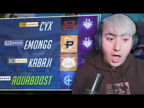 T500 MERCY TRIES TO CARRY STREAMERS?! (ft. Cyx, Emongg, Kabaji) - Overwatch