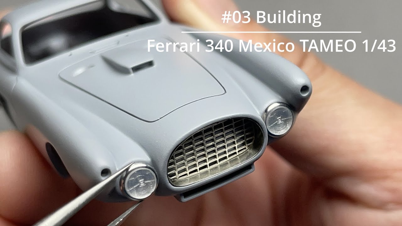 #03 Building Ferrari 340 Mexico TAMEO 1/43 scale model car