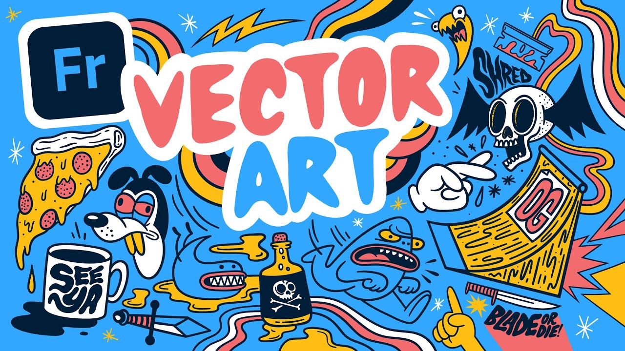 How To Make Vector Art on Your iPad! From Sketch to Finished Products.