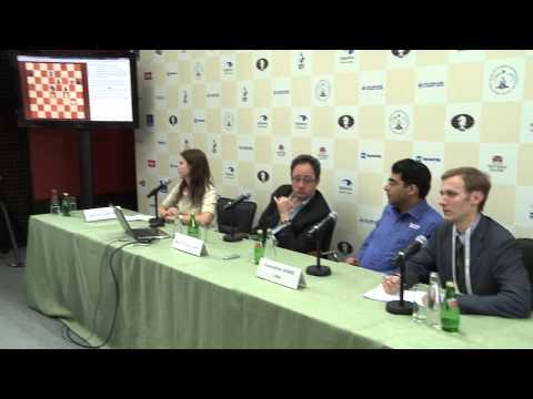 The FIDE World Chess Championship Match. Game 9.  Press conference