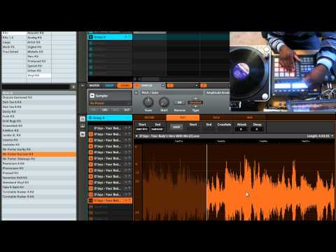 Making a beat for nate og's dilla tribute.