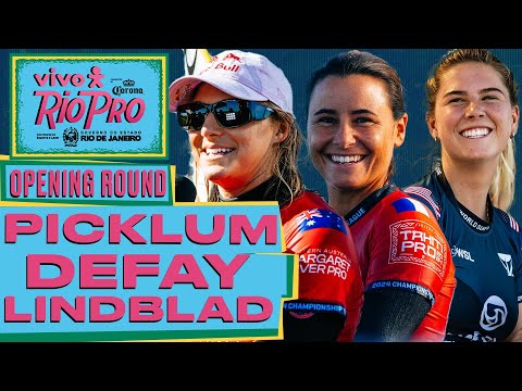 Molly Picklum, Johanne Defay, Sawyer Lindblad | Vivo Rio Pro presented by Corona 2024