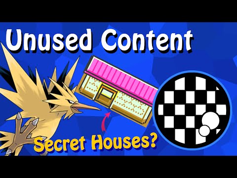 Unused Content: Pokemon Generation Two (Kanto Legendaries + Secret House?) PART 1