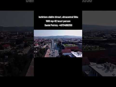cladire 1800 mp+82 loc.parcare,ultracentral, Sibiu,comision 0 — Video