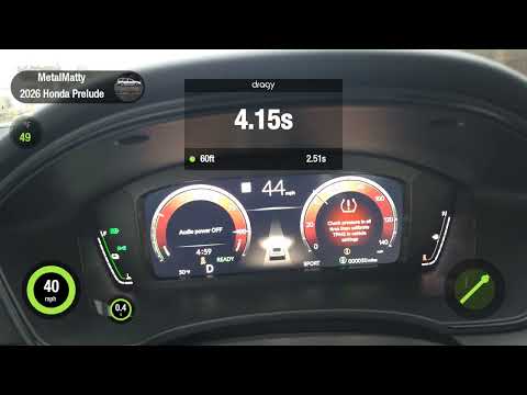 Thumbnail for 2026 Honda Prelude 0-60 MPH - Sport Mode Non-S+ (6.96 Seconds) #acceleration #hondaprelude2026  by Honda Prelude