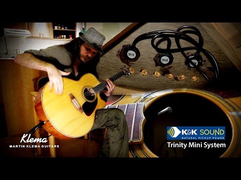 K&K TRINITY - Acoustic Guitar Sound System TEST /PURE MINI Pickup + Mic/