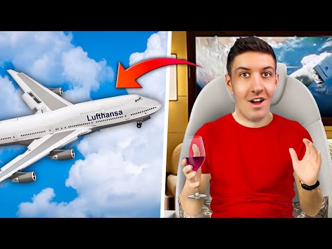 Business-Class fliegen in der 747-8 von Lufthansa 🍾🛫 | Dominik Fisch