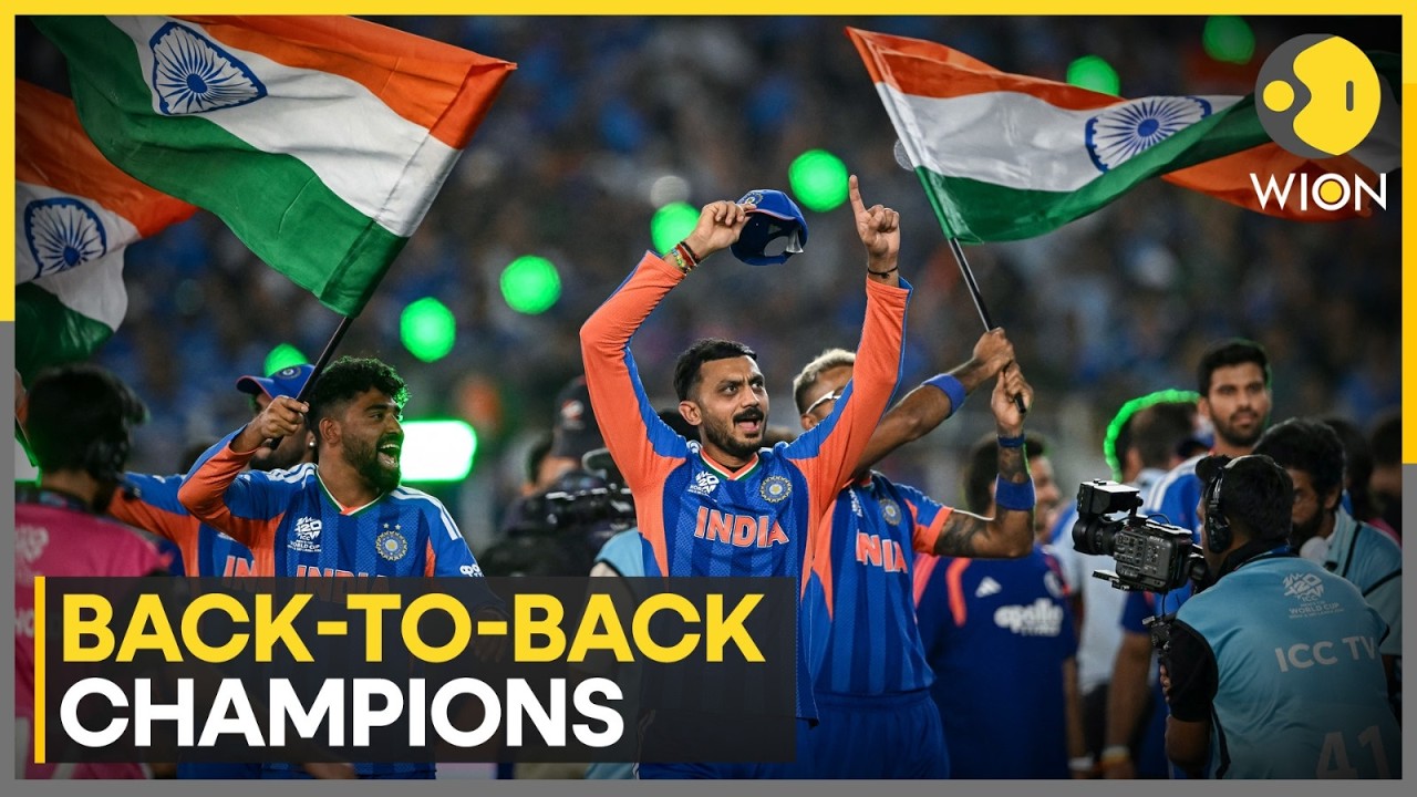 India Thrash New Zealand to Win Back-to-Back T20 World Cup Titles | WION