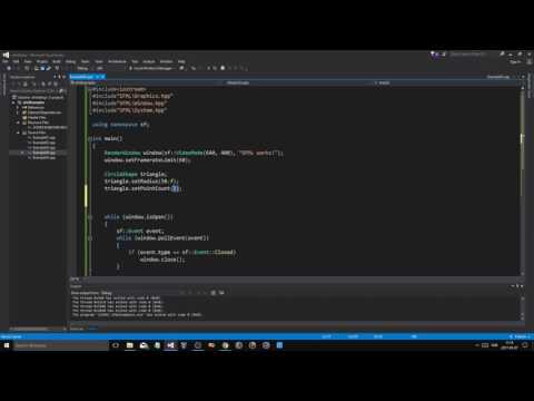 SFML C Tutorial 12 PART 1 4 | 2D Space shooter game using Sprites Textures and UI with Text