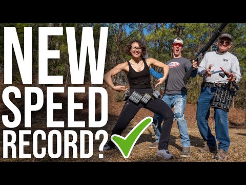 World's Fastest 100 Shots? ft. Jerry and Lena Miculek