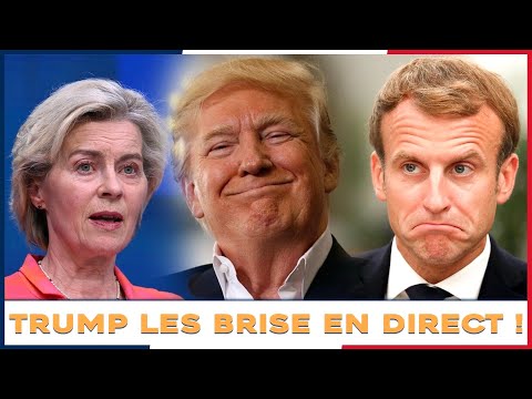 Shocking news: Trump pranks Macron and Ursula live on air!