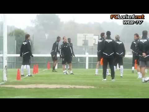 Ligue 1 / 2009/10 : Entrainement à Belle-Ile-en-Mer