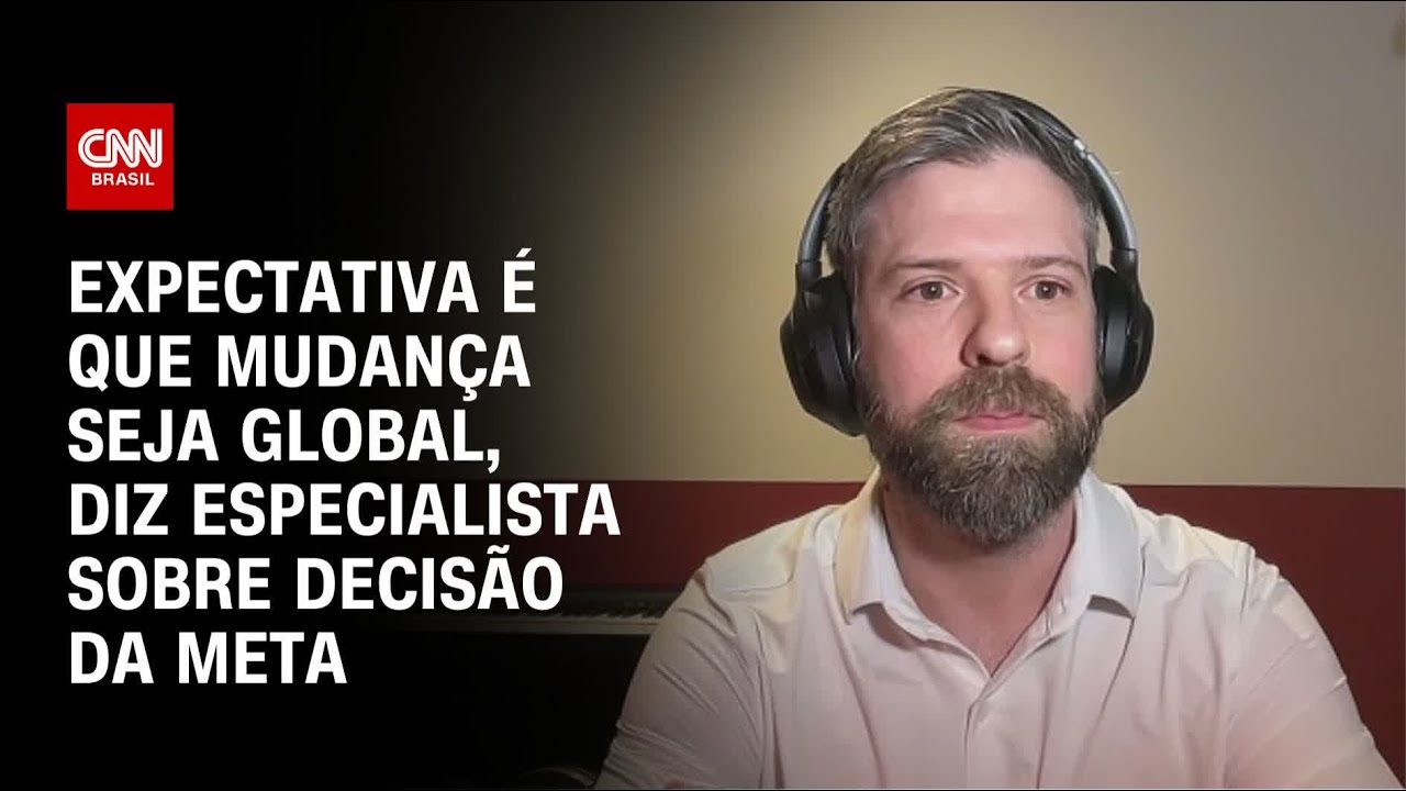 Expectativa é que mudança seja global, diz especialista sobre decisão da Meta | CNN PRIME TIME