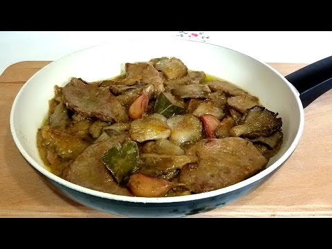 Fricandó de ternera con setas
