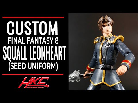 Custom Final Fantasy 8  SQUALL LEONHEART (Seed uniform) 6 inch action figure by HKC