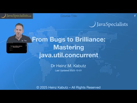 ‘From Bugs to Brilliance: Mastering java.util.concurrent’ Webinar | Dr. Heinz Kabutz