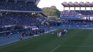 百年構想リーグvs川崎アウェー　試合開始前