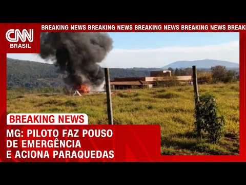 Veja imagens do avião que caiu na Grande BH | LIVE CNN