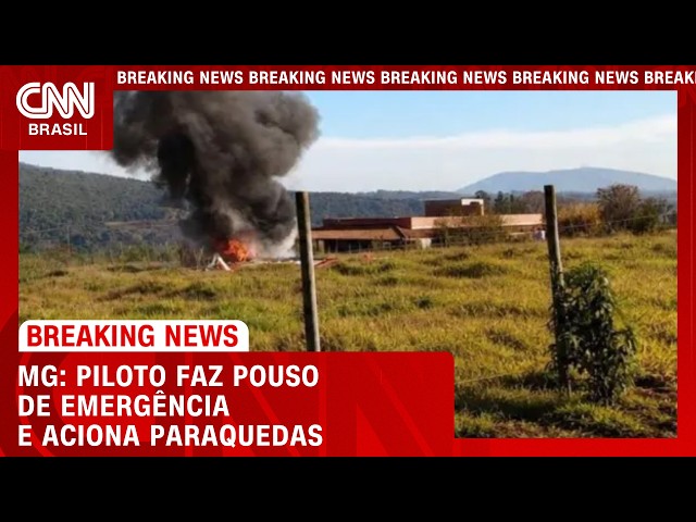 Veja imagens do avião que caiu na Grande BH | LIVE CNN