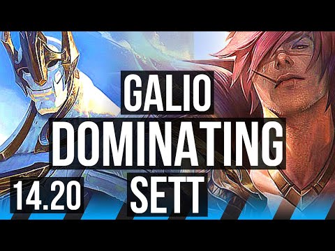 GALIO vs SETT (MID) | Dominating | EUW Diamond | 14.20