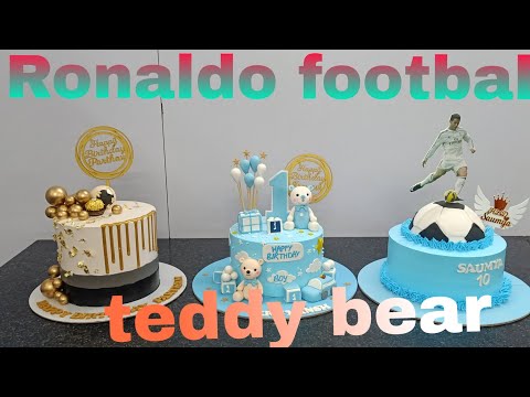 #videocake  Ronaldo football ⚽ teddy bear 🧸🧸 cake