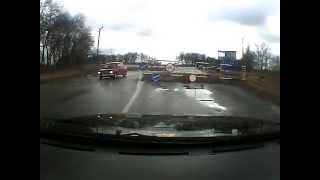 preview picture of video 'Перекрытие трассы милицией возле Сватово'