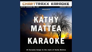 Lonesome Standard Time (Karaoke Version In the Style of Kathy Mattea)