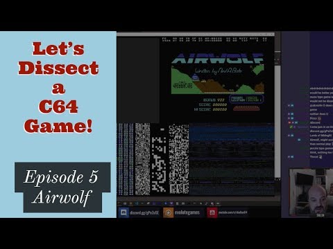Lets Dissect a Commodore 64 Game! - Episode 5 - Airwolf - 8/8/2019