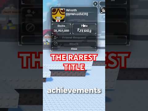 I GOT THE RAREST ACHIEVEMENT IN SOL'S RNG