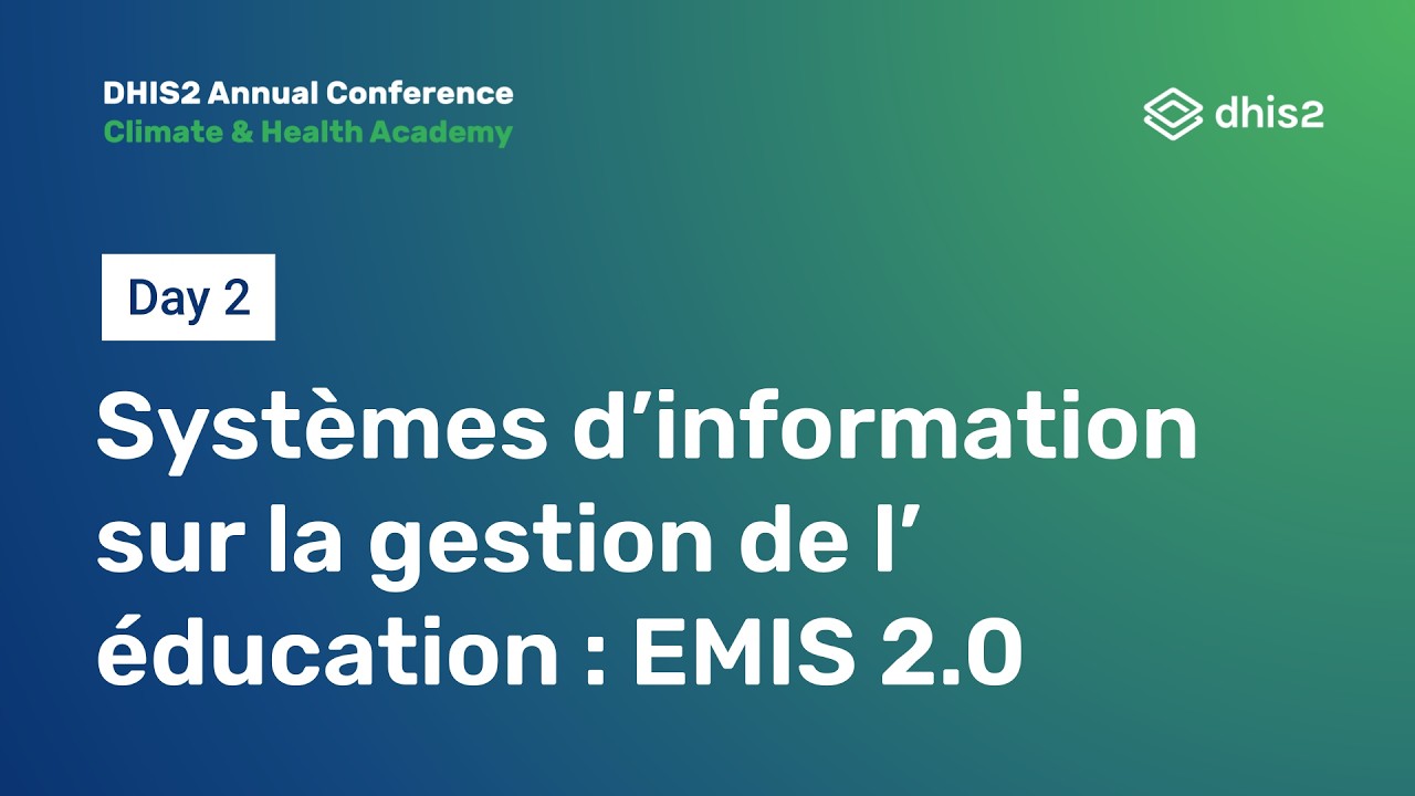 DHIS2 pour l’éducation #DAC2026