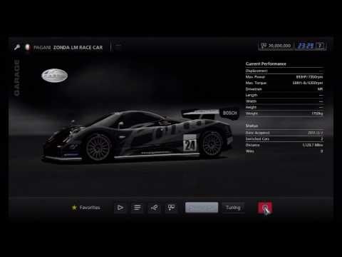 comment gagner la zonda r gt5