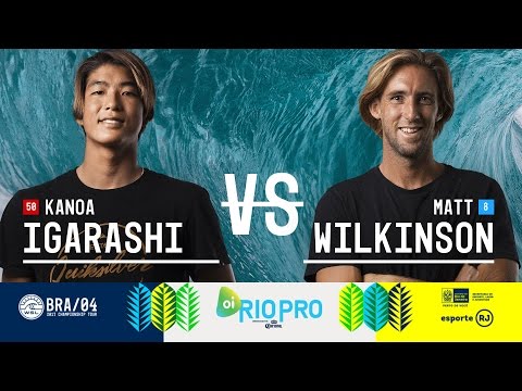 Kanoa Igarashi vs. Matt Wilkinson - Round Five, Heat 4 - Oi Rio Pro 2017