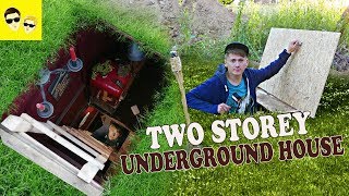 TWO STOREY UNDERGROUND HOUSE - How to build a house under the ground