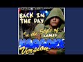 Back In The Day In The Style Of Ahmed Karaoke Version