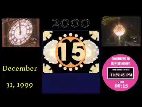 Times Square Countdown To 2nd Millenniums NYRE 2000 ABC BALL DROP