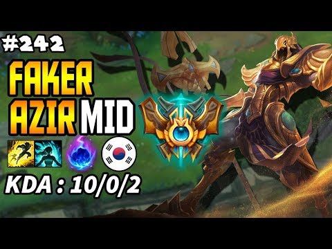 SKT T1 FAKER AZIR VS MALZAHAR MID - KOREA CHALLENGER SEASON 8