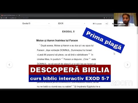 Descopera Biblia - curs biblic interactiv EXOD 5-7 - Prima plagă