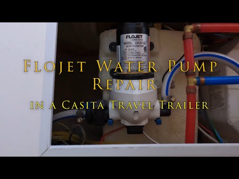 Flojet Water Pump Repair in Casita Travel Trailer