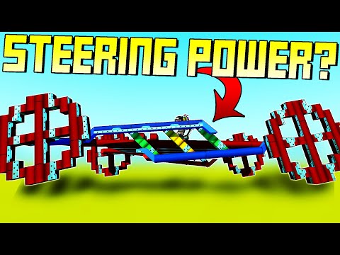 Impractical Engineering: Steering Powered Wheels? - Scrap Mechanic Gameplay