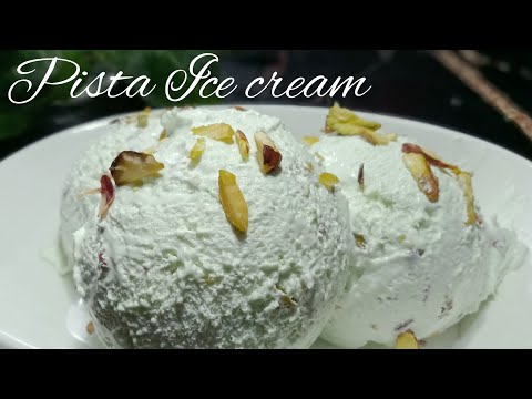 Pista Ice cream easy recipe|| Soft and Creamy||Homemade Ice cream by Nuzhat's kitchen