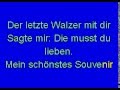 DER LETZTE WALZER - Peter Alexander (Karaoke ...