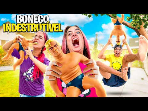 O PRIMEIRO A DESTRUIR O BONECO INDESTRUTÍVEL VENCE *deu ruim