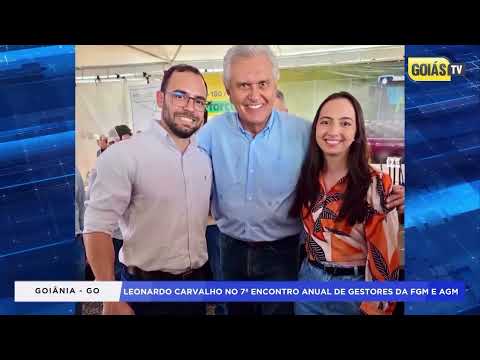 Aporé em evidência: Prefeito Leonardo Carvalho destaca avanços no Encontro da FGM, em Goiânia