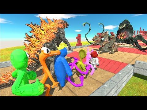 Fantasy and Biollante Climb Challenge | Godzilla 2021 vs Rainbow Friends + Jumbo josh - ARBS
